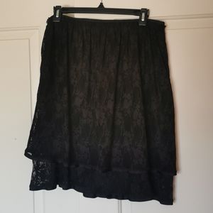 See by Chloe black lace skirt